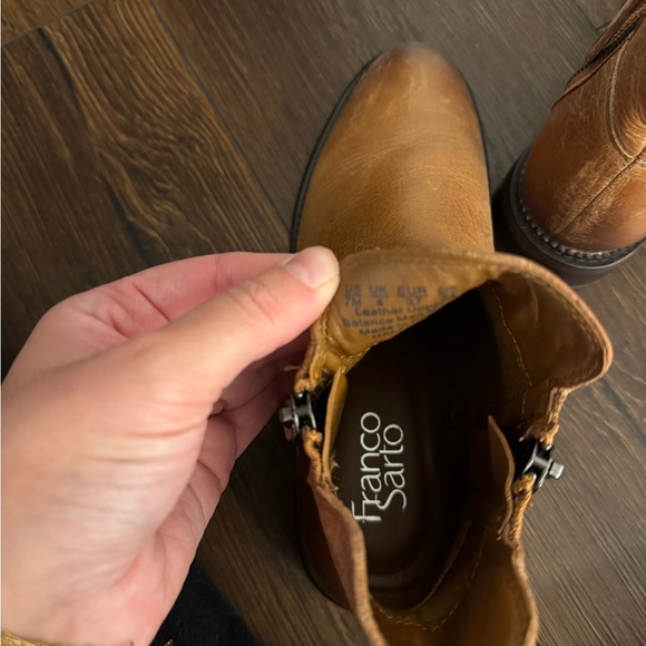 Franco Sarto Brown Ankle Boots Womens 7 - Picture 6 of 6
